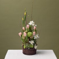 Корзина с цветами Нежное сокровище   